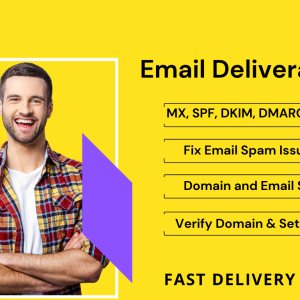 I will setup mx, spf, dmarc, dkim records to improve email deliverability
