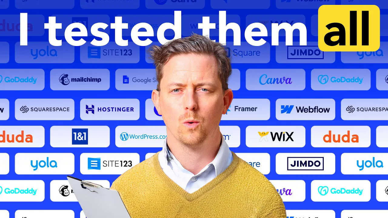 Building the Same Website 20 Times — Website Builder Comparison