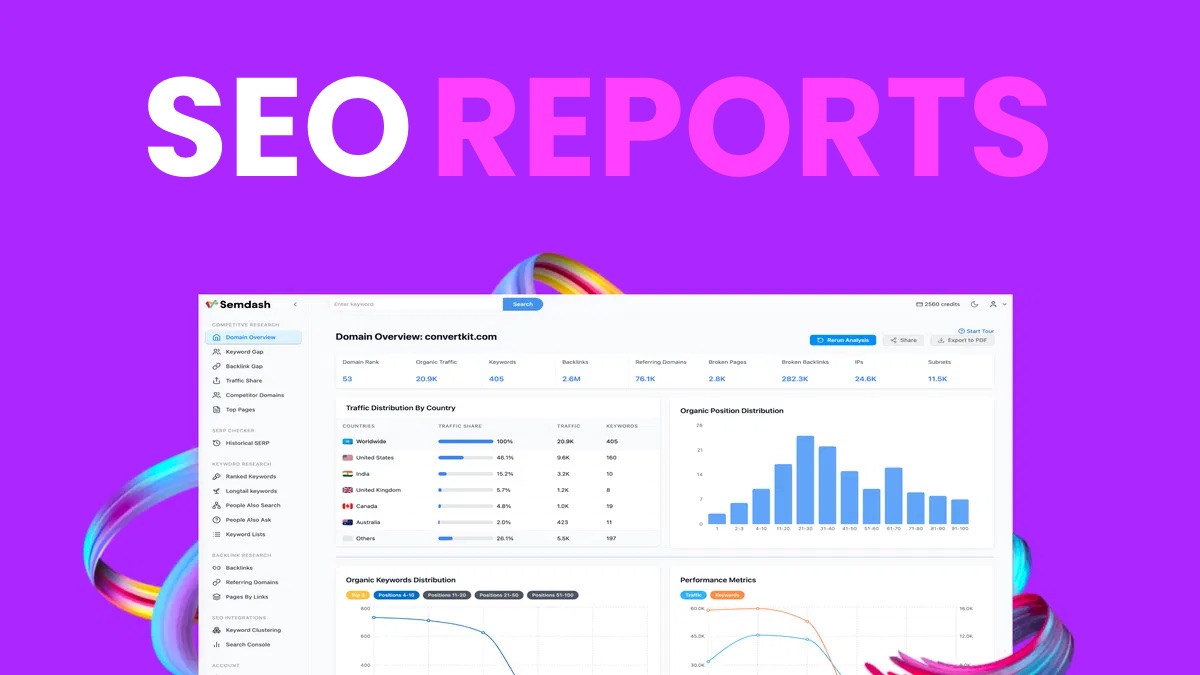 Complete SEO & Backlink Report