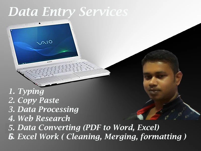 I will do data entry and copy paste work perfectly
