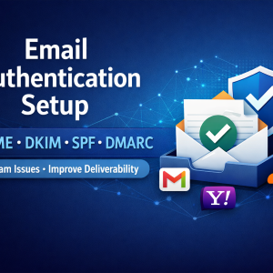 I will setup CNAME, DKIM, SPF, and DMARC DNS records for email authentication