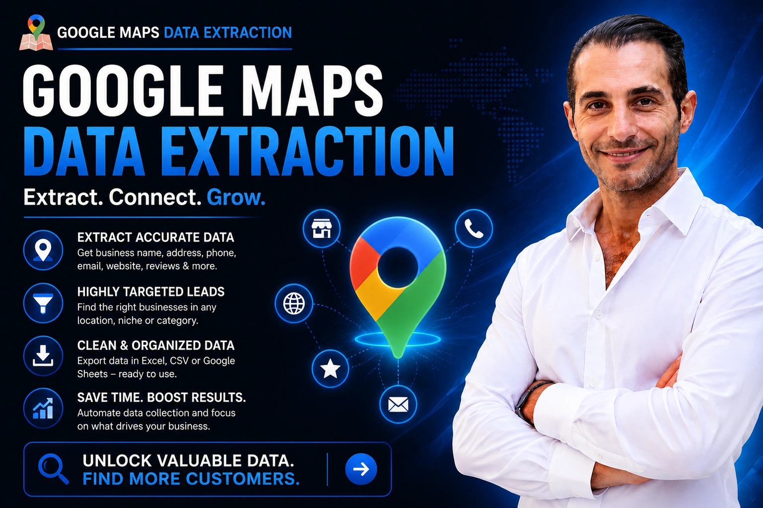 Google Maps B2B Lead Data Extraction