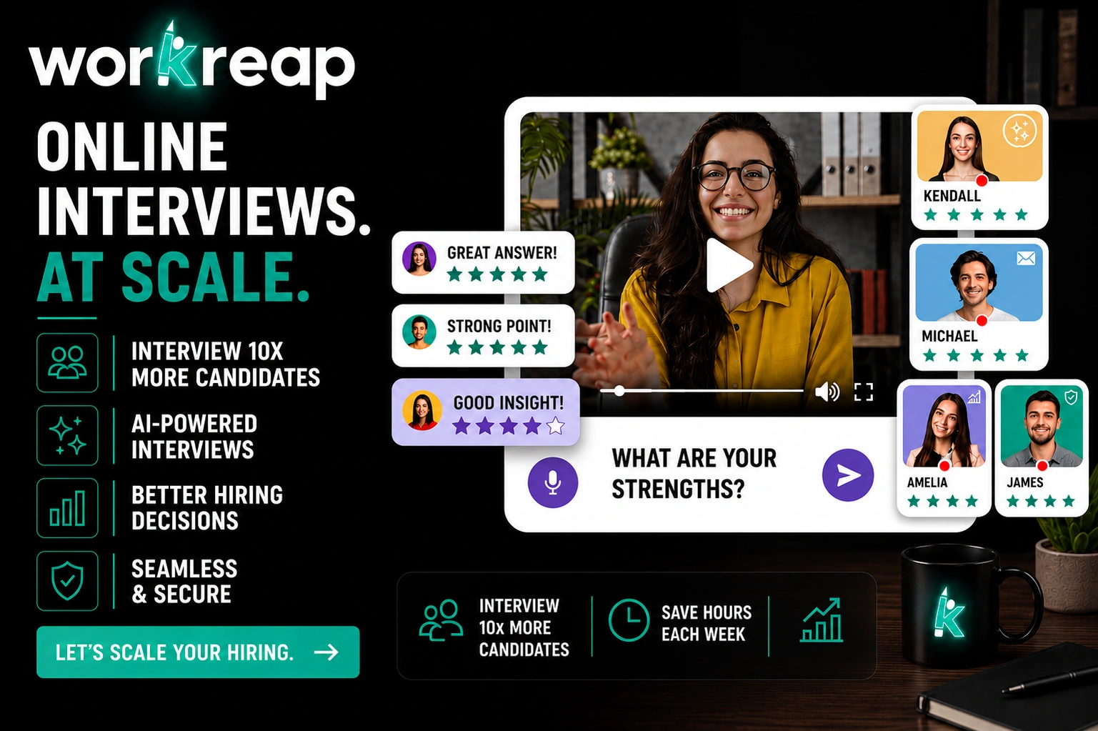 Provide AI-Powered Candidate Screening System & One-Way Video Interviews (Done-For-You)
