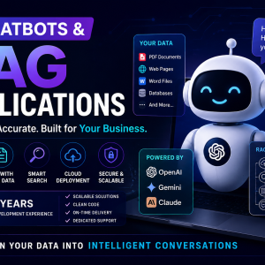I will do AI Chatbots and RAG Applications for you