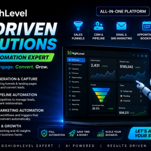 I will build and automate your GoHighLevel workflows, CRM and funnels