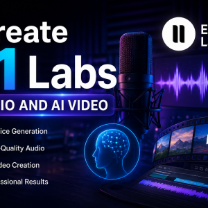 ElevenLabs AI audio and video creation with voice generation and editing tools.